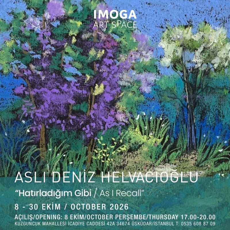 Aslı Deniz Helvacıoğlu – Hatırladığım Gibi Sergisi | IMOGA - Sergi Afişi