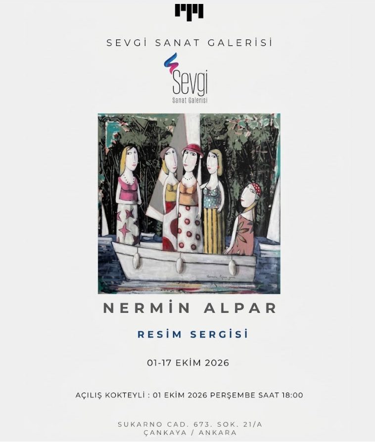 Nermin Alpar Resim Sergisi Afiş Tasarımı